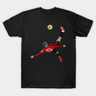 Alejandro Garnacho Overhead Kick Manchester United T-Shirt